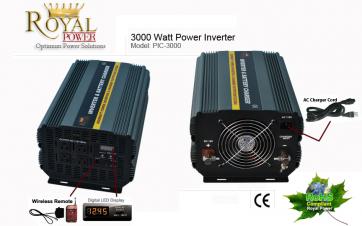 3000 Watt Power Inverter Charger 12 Volt DC To 110 Volt AC