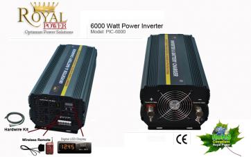 6000 Watt Power Inverter Charger 12 Volt DC To 110 Volt AC