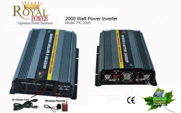 2000 Watt Power Inverter Charger 12 Volt DC To 110 Volt AC